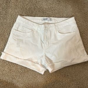 Just Black Romeo Distressed Cuff Frayed Hem Denim short